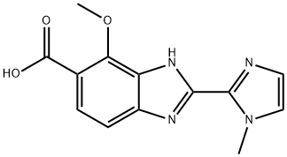 7-methoxy-2-(1-methylimidazol-2-yl)benzimidazole-6-carboxylic acid 结构式