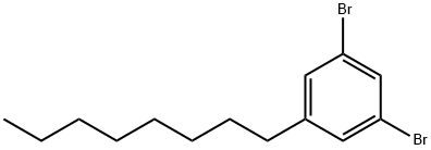 1,3-二溴-5-N-辛基苯 结构式