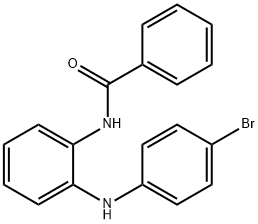 N-(2-(4-溴苯基)胺基)苯基)苯甲酰胺 结构式