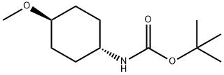 tert-butyl (trans-4-methoxycyclohexyl)carbamate 结构式