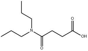 3-(二丙基氨基羰基)丙酸 结构式