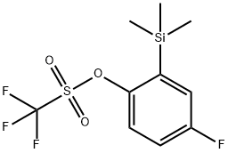 Methanesulfonic acid,trifluoro-,4-fluoro-2-(trimethylsilyl)phenyl ester 结构式