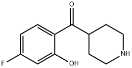 (4-Fluoro-2-hydroxyphenyl)-4-piperidinyl 结构式