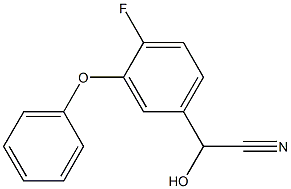 2-(4-FLUORO-3-PHENOXYPHENYL)-2-HYDROXYETHANENITRILE 结构式