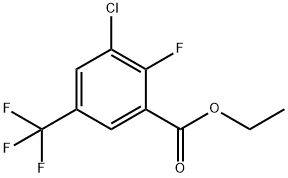 3-氯-2-氟-5-(三氟甲基)苯甲酸乙酯 结构式