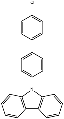 9-(4-氯联苯基)咔唑 结构式