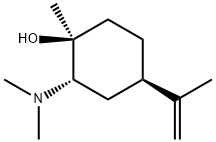 Cyclohexanol, 2-(dimethylamino)-1-methyl-4-(1-methylethenyl)-, (1S,2S,4R)- 结构式