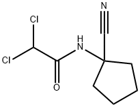 2,2-Dichloro-N-(1-cyano-cyclopentyl)-acetamide 结构式