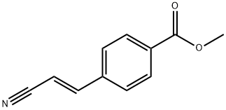 甲基 4-(2-氰基乙-1-烯-1-基)苯酸盐 结构式