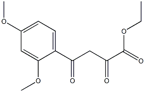 4-(2,4-二甲氧基苯基)-2,4-二氧代丁酸乙酯 结构式