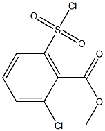 2-氯-6-(氯磺酰基)苯甲酸甲酯 结构式