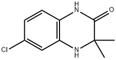 6-氯-3,3-二甲基-1,2,3,4-四氢喹喔啉-2-酮 结构式