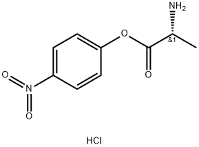 D-丙氨酸对硝基苯酯盐酸盐 结构式