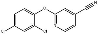 2-(2,4-二氯苯氧基)吡啶-4-甲腈 结构式