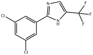 1H-IMidazole, 2-(3,5-dichlorophenyl)-5-(trifluoroMethyl)- 结构式