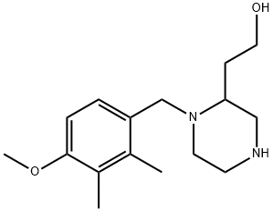 2-[1-(4-methoxy-2,3-dimethylbenzyl)-2-piperazinyl]-1-ethanol 结构式