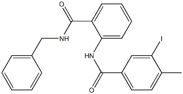 N-{2-[(benzylamino)carbonyl]phenyl}-3-iodo-4-methylbenzamide 结构式