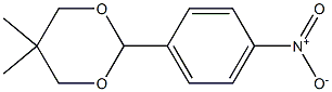 5,5-二甲基-2-(4-硝基苯基)-1,3-二噁烷 结构式