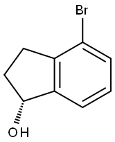 (R)-4-溴-2,3-二氢-1H-茚满-1-醇 结构式