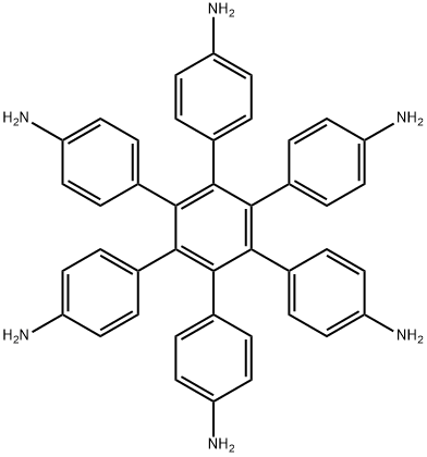 六(4-胺基六苯基)苯 结构式