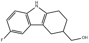 (6-Fluoro-2,3,4,9-tetrahydro-1H-carbazol-3-yl)-methanol 结构式