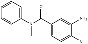 3-氨基-4-氯-N-甲基-N-苯基苯甲酰胺 结构式