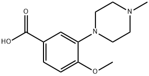 3-(4-methyl-1-piperazinyl)-4-methoxybenzoic acid 结构式