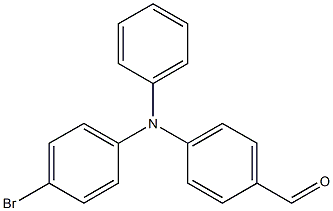 4-[N-(4-bromophenyl)-N-phenylamine]benzaldehyde 结构式