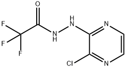 N-(3-CHLOROPYRAZIN-2-YL)-2,2,2-TRIFLUOROACETOHYDRAZIDE 结构式