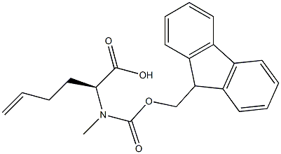 5-Hexenoic acid, 2-[[(9H-fluoren-9-ylmethoxy)carbonyl]methylamino]-, (2S)- 结构式