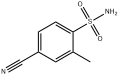 4-氰基-2-甲基苯磺酰胺 结构式