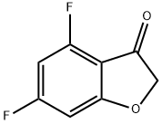 4,6-二氟-2,3-二氢-1-苯并呋喃-3-酮 结构式