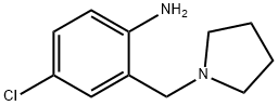 4-Chloro-2-(pyrrolidin-1-ylmethyl)aniline 结构式