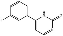 2-Hydroxy-4-(3-fluorophenyl)pyrimidine 结构式