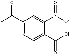 2-硝基-4-乙酰基苯甲酸 结构式