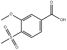3-METHOXY-4-(METHYLSULFONYL)BENZOIC ACID 结构式