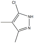 5-氯-3,4-二甲基-1H-吡唑 结构式