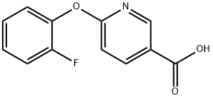 6-(2-氟苯氧基)吡啶-3-羧酸 结构式