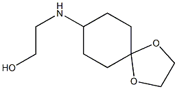 2-{1,4-dioxaspiro[4.5]decan-8-ylamino}ethan-1-ol 结构式