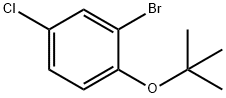 2-溴-1-(叔丁氧基)-4-氯苯 结构式