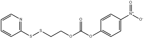 4-硝基苯基2-(吡啶-2-基二硫烷基)乙基碳酸酯 结构式