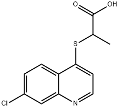 2-[(7-chloroquinolin-4-yl)thio]propanoic acid 结构式