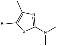 5-Bromo-4-methyl-2-(dimethylamino)thiazole 结构式