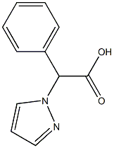 2-苯基-2-(1H-吡唑-1-基)乙酸 结构式