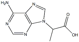 2-(6-氨基-9H-嘌呤-9-基)丙酸 结构式