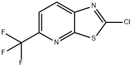 Thiazolo[5,4-b]pyridine, 2-chloro-5-(trifluoromethyl)- 结构式