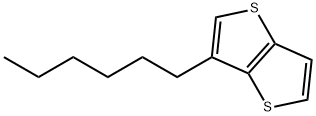 Thieno[3,2-b]thiophene, 3-hexyl- 结构式