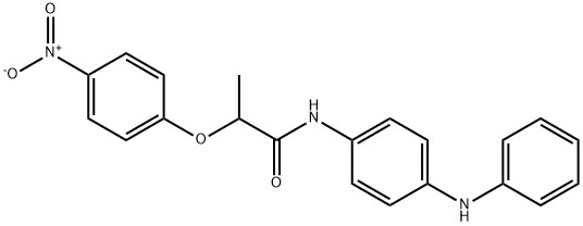 N-(4-anilinophenyl)-2-(4-nitrophenoxy)propanamide 结构式