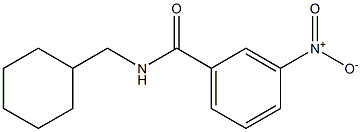 N-(cyclohexylmethyl)-3-nitrobenzamide 结构式