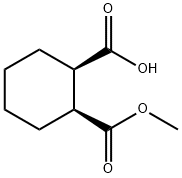 1,2-Cyclohexanedicarboxylic acid, 1-methyl ester, (1S,2R)- 结构式